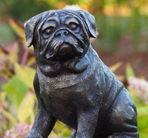 Sculpture de chien pour décoration de jardin originale