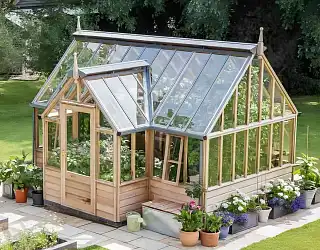 Serres de jardin en bois Gabriel Ash