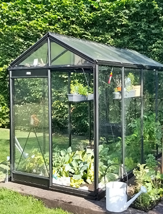 Serre de jardin en verre et aluminium Piccolo