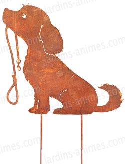 Silhouette chien bébé cocker pour jardin Silhouette chien bébé cocker pour jardin