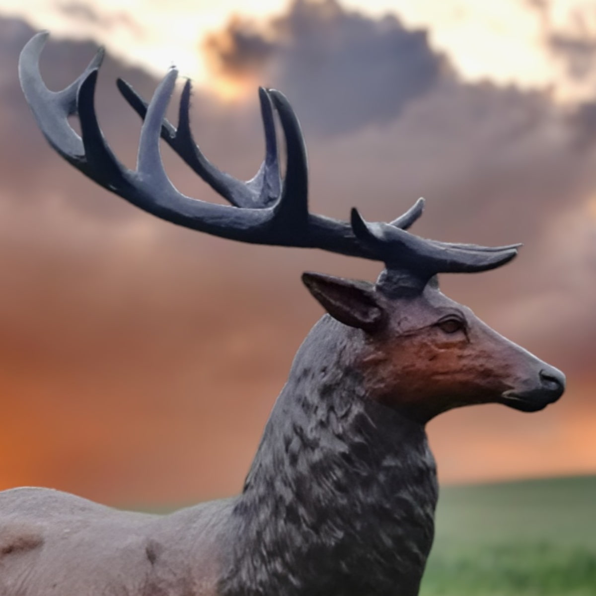 Grande statue de Cerf pour décoration de jardin