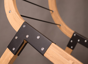 Support en bois pour chaise suspendue en tissu Support en bois pour chaise suspendue en tissu