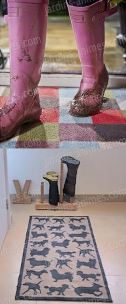 Paillassons aux motifs déco. Ecologique et très absorbant pour l'eau et la saleté Paillassons aux motifs déco. Ecologique et très absorbant pour l'eau et la saleté