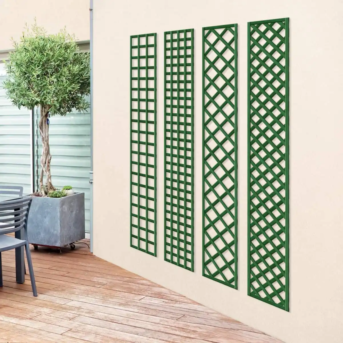 Treillis pour plantes grimpantes en bois, fabrication française