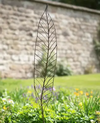 Tuteur déco feuille de charme Tuteur déco feuille de charme