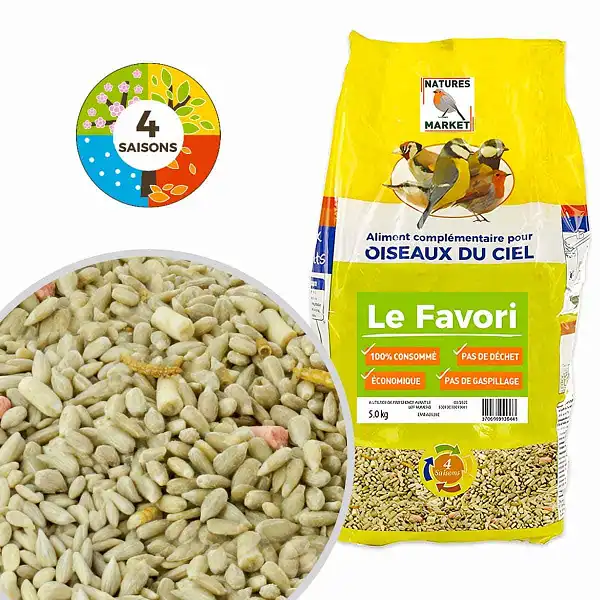 melange graines decortiquees oiseaux NM544