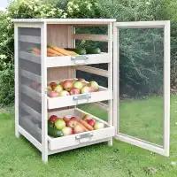 Meuble Légumier Fruitier - 3 tiroirs - H.81cm - poignée métal