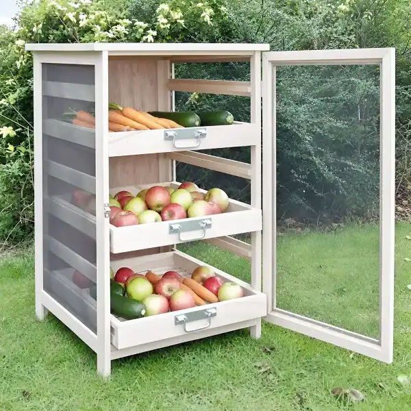 meuble bas legumier 3 tiroirs