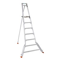 Echelle tripode Mimax+7 sécurisée - H.2,41m - 3 pieds ajustables