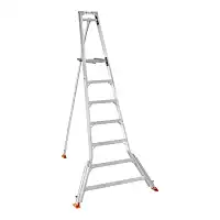 Echelle tripode Mimax+7 sécurisée - H.3,55m - 3 pieds ajustables