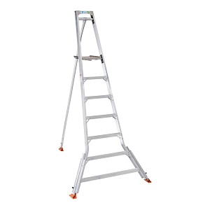 Echelle tripode Mimax+7 sécurisée - H.2,41m - 3 pieds ajustables