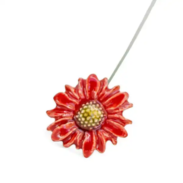 mini marguerite rouge deco vase