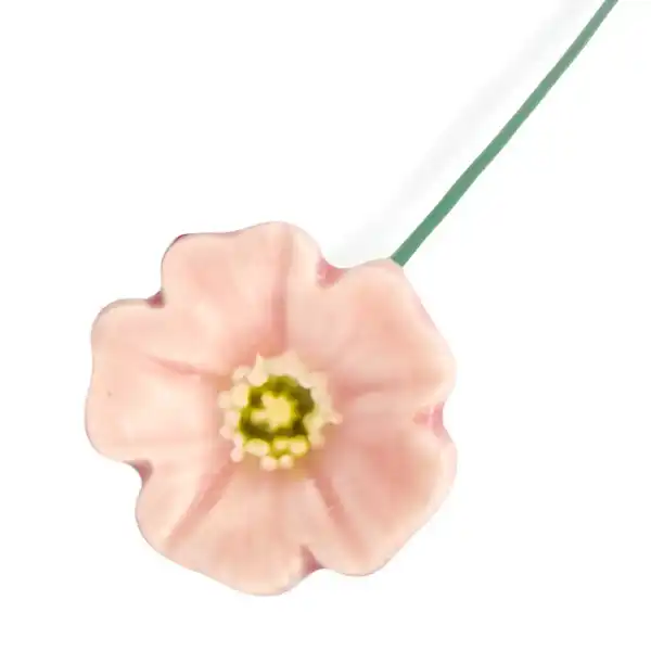 mini pavot rose deco vase