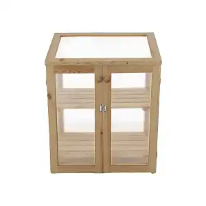 Mini serre de jardin bois et polycarbonate - petit modèle H. 85cm