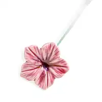 Mirabilis Belle-de-nuit rose - Fleur en céramique sur tige à planter  Mirabilis Belle-de-nuit rose - Fleur en céramique sur tige à planter