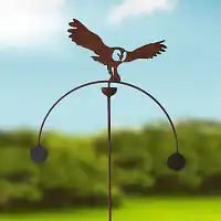 Mobile de jardin à balancier en fer - Chouette