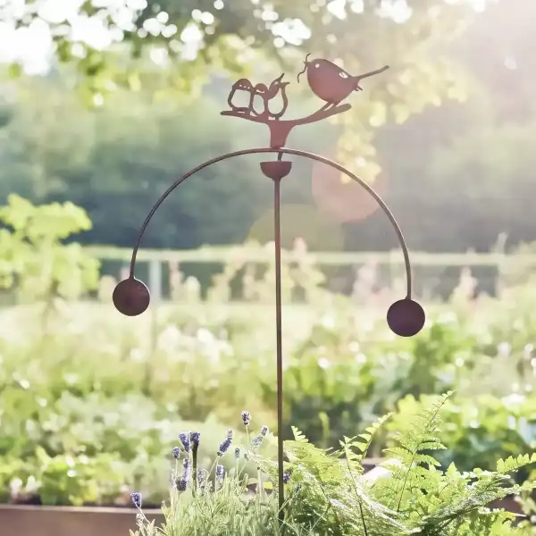 mobile balancier oiseau jardin potager