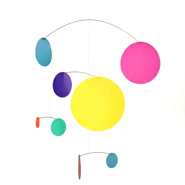 mobile confetti couleur rond