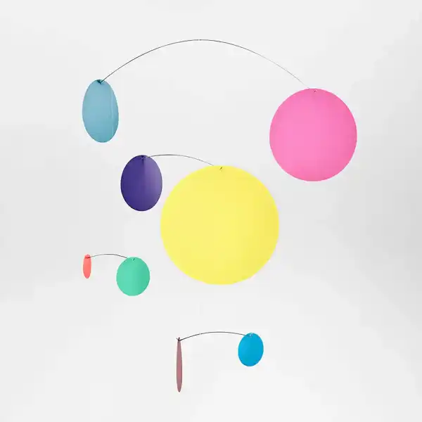 mobile enfant confettis