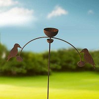 Mobile de jardin à balancier en fer - Mangeoire oiseaux