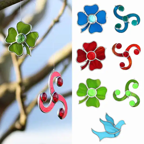 mobiles celtique verre deco