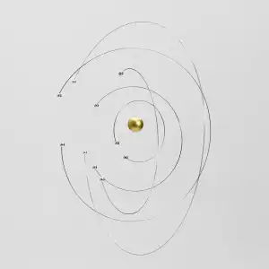 Mobile décoratif Niels Bohr Flensted, fabrication artisanale - L.27 x H.27cm