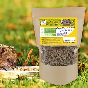 Lien vers un produit variante ou accessoire : Nourriture pour hérisson - Croquettes aux insectes 350g