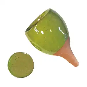 Olla réserve d'eau pour pot et jardinière - Vert pistache - l.11cm x H.18 - 30cl