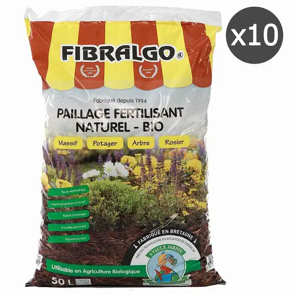 paillage engrais bio fibralgo 10