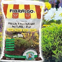 Fibralgo - paillage fertilisant - Lot de 5 sacs