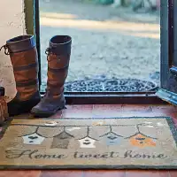 Paillasson à motifs, ultra absorbant 100% recyclé