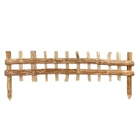 Cloture bois noisetier à planter L. 120cm x H. 30cm