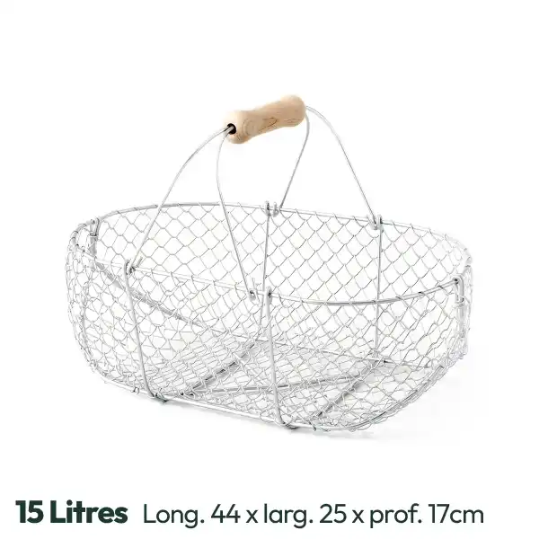 panier grillage recolte 15litres