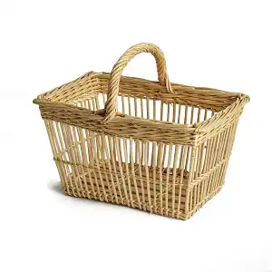 Panier en osier naturel rectangle  Panier en osier naturel rectangle