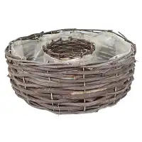 Paniers ronds en osier pour art floral - lot de 2