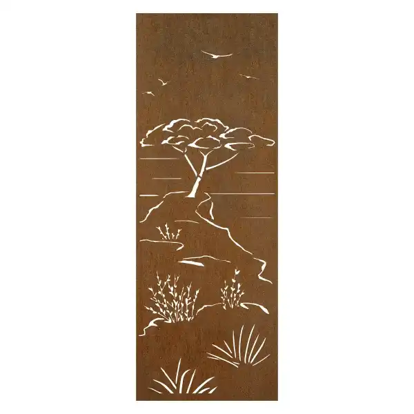 panneau brise vue corten pin parasol