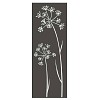 Panneau décoratif extérieur en métal H. 144cm - Allium gris