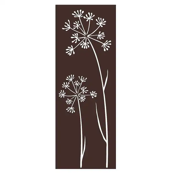 panneau deco allium marron  panneau deco allium marron