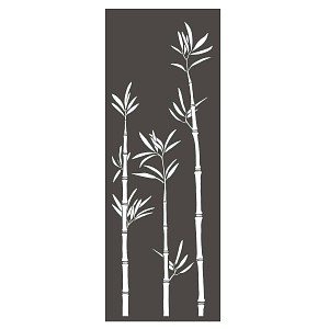 Lien vers un produit variante ou accessoire : Panneau décoratif extérieur en métal H. 144cm - Bambou gris