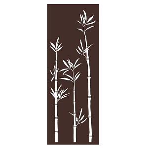 Lien vers un produit variante ou accessoire : Panneau décoratif extérieur en métal H. 144cm - Bambou marron