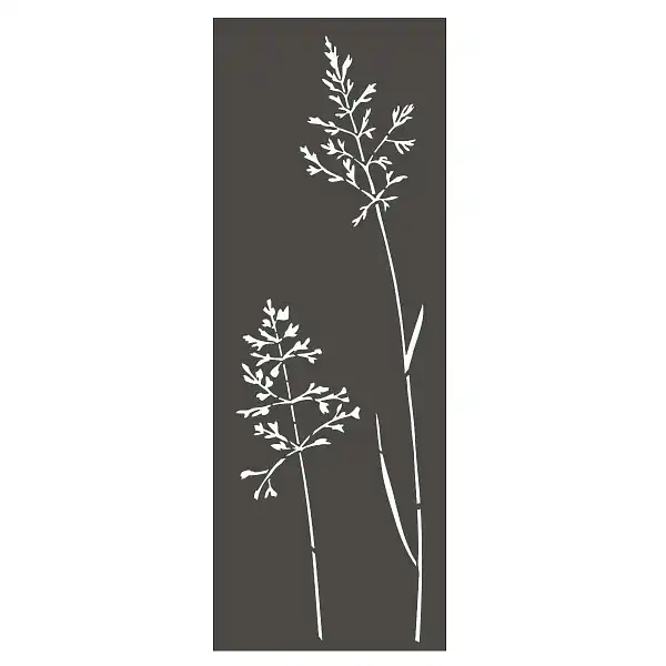 panneau deco graminees gris  panneau deco graminees gris