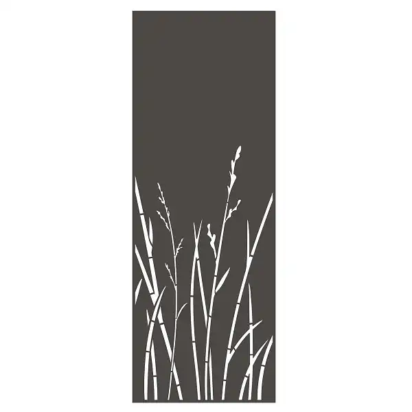 panneau deco herbe 2 gris  panneau deco herbe 2 gris