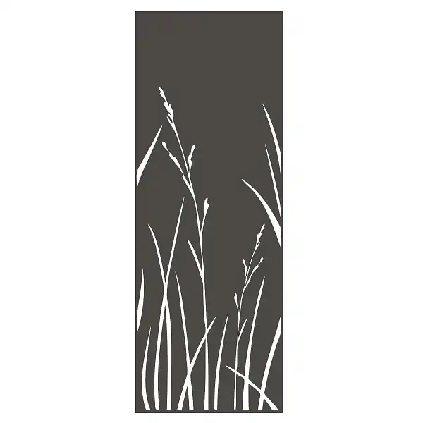 panneau deco herbe gris