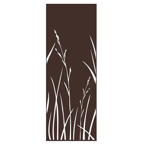 panneau deco herbe marron