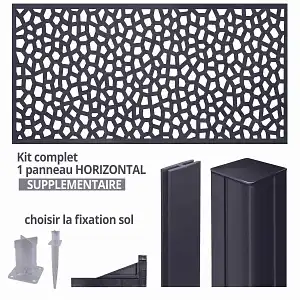 Kit supplémentaire Panneau MOSAIC horizontal 2m x 1m en résine haute qualité
