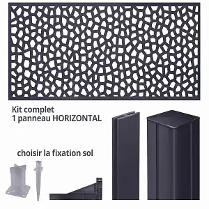 Kit Panneau décoratif MOSAIC horizontal 2m x 1m en résine haute qualité