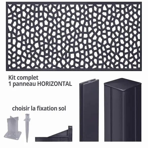 panneau deco horizontal mosaic gris panneau deco horizontal mosaic gris