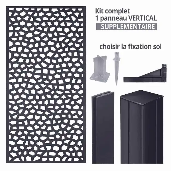 panneau deco mosaic complement gris