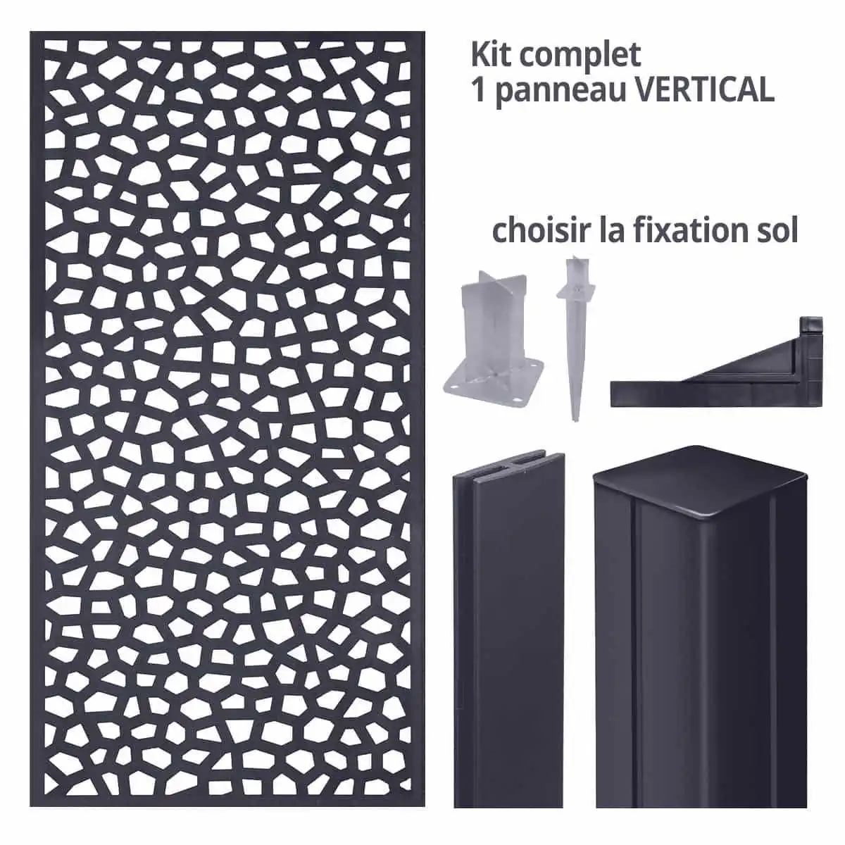 Kit Panneau décoratif MOSAIC vertical 1m x 2m en résine haute qualité  Kit Panneau décoratif MOSAIC vertical 1m x 2m en résine haute qualité