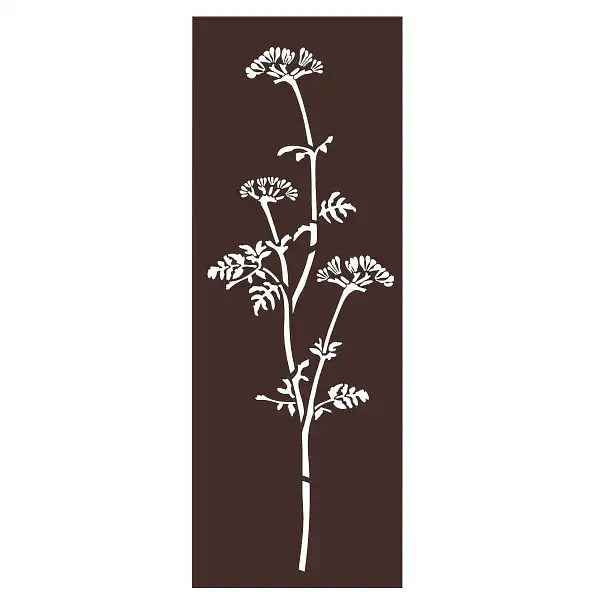 panneau deco ombellifere marron  panneau deco ombellifere marron